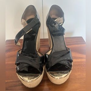 Jimmy Choo paten wedge